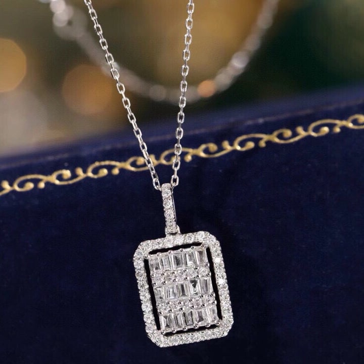 14k Gold 0.4 Ct Natural H Diamond Necklace - 3