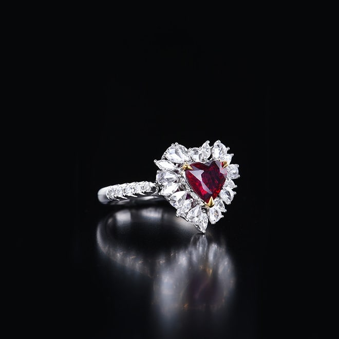 14k Gold 2.56 Ctw Natural Ruby & Diamond Ring/pendant( Without Chain ) - 5