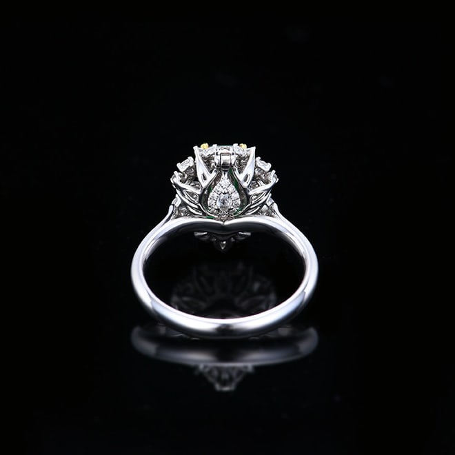 14k Gold 2.03 Ctw Vivid Green Natural Emerald & Diamond Ring/pendant( Without Chain ) - 5