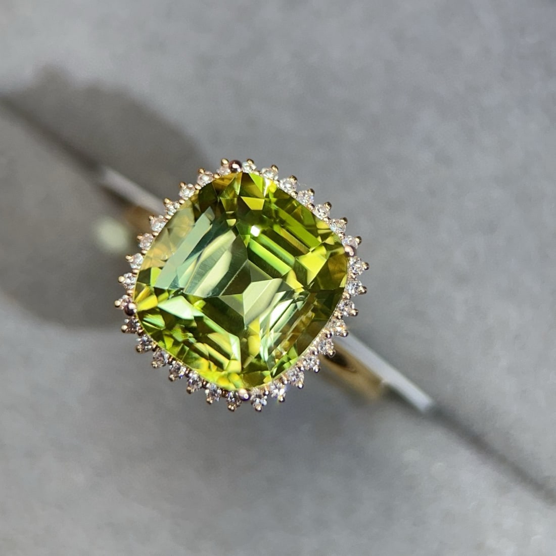 14k Gold 6.91 Ctw Natural Tourmaline & Diamond Ring - 2