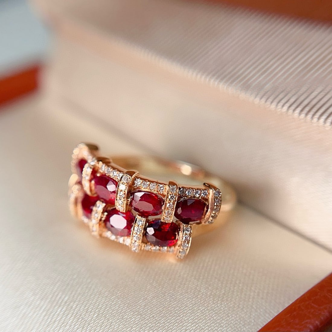 14k Gold 2.30 Ct Natural Ruby & Diamond Ring - 4