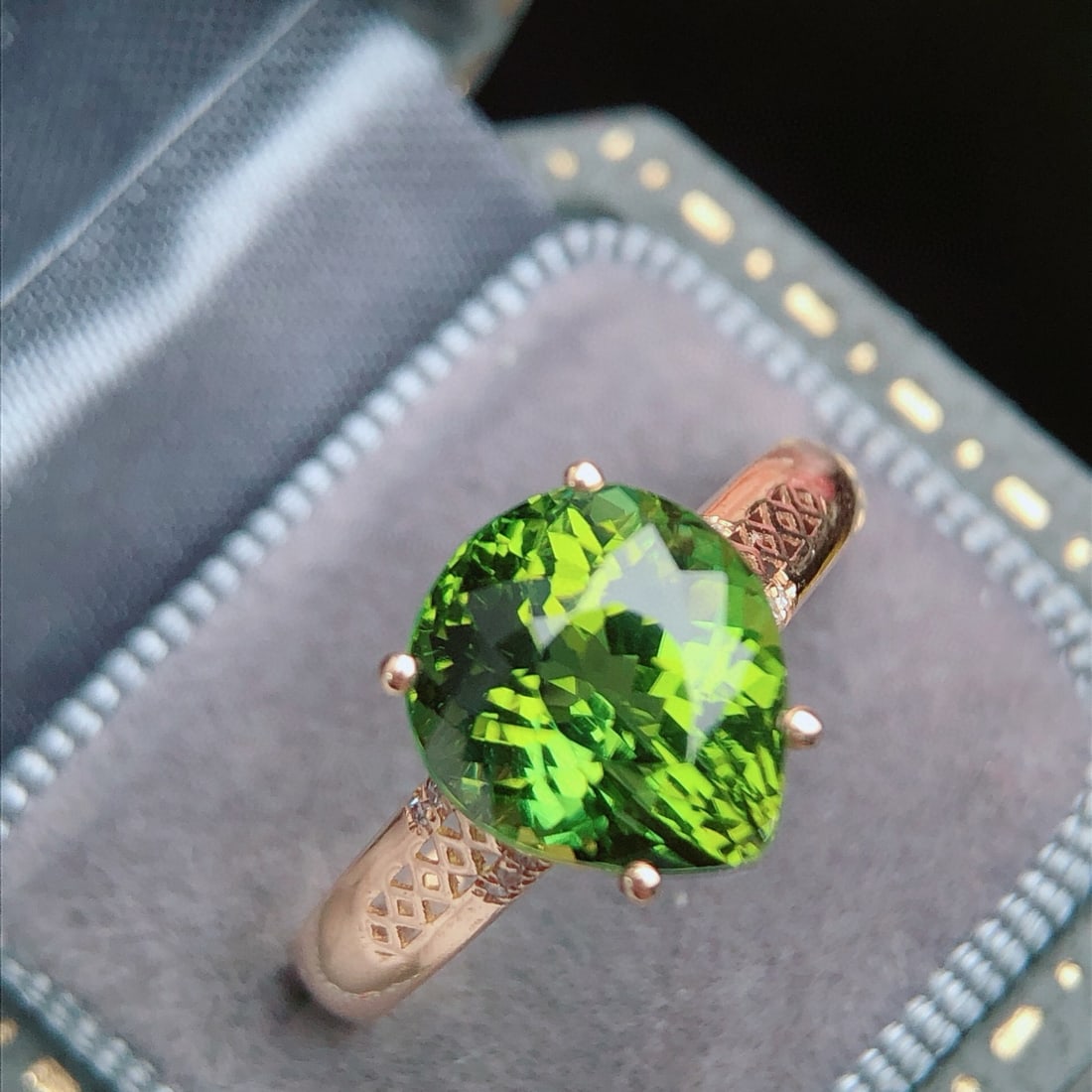 14k Gold 2.29 Ct Natural Tourmaline & Diamond Ring - 2