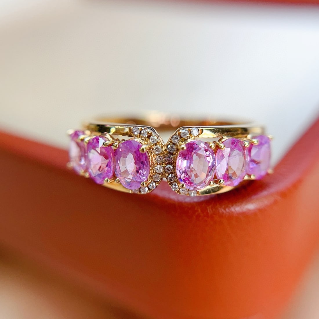 14k Gold 2.00 Ct Natural Sapphire & Diamond Ring - 3