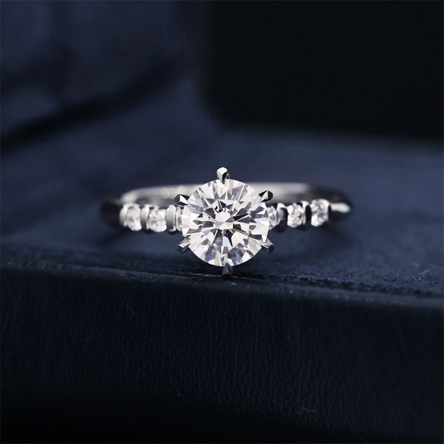 14k Gold 1.00 Ct Natural H Diamond Ring: Ref:231064085 // gold content:14k gold // ring size:7. 25us // // main gemstone:diamond // shape:round // carat weight:1. 00ct // clarity grade:vs2 // color:h // treatment:natural // cut grade:g //