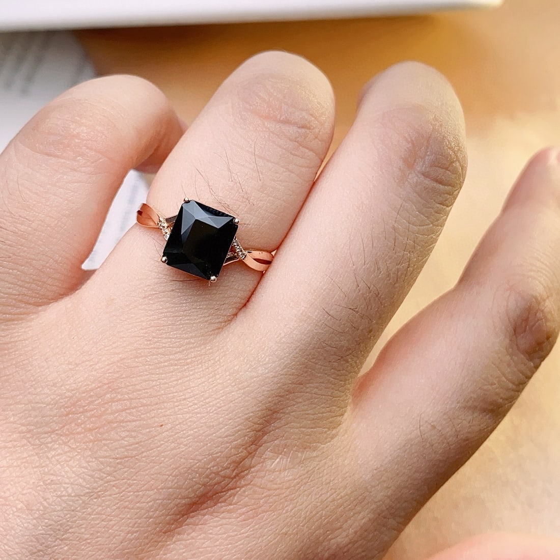 14k Gold 2.55 Ct Natural Tourmaline & Diamond Ring - 6