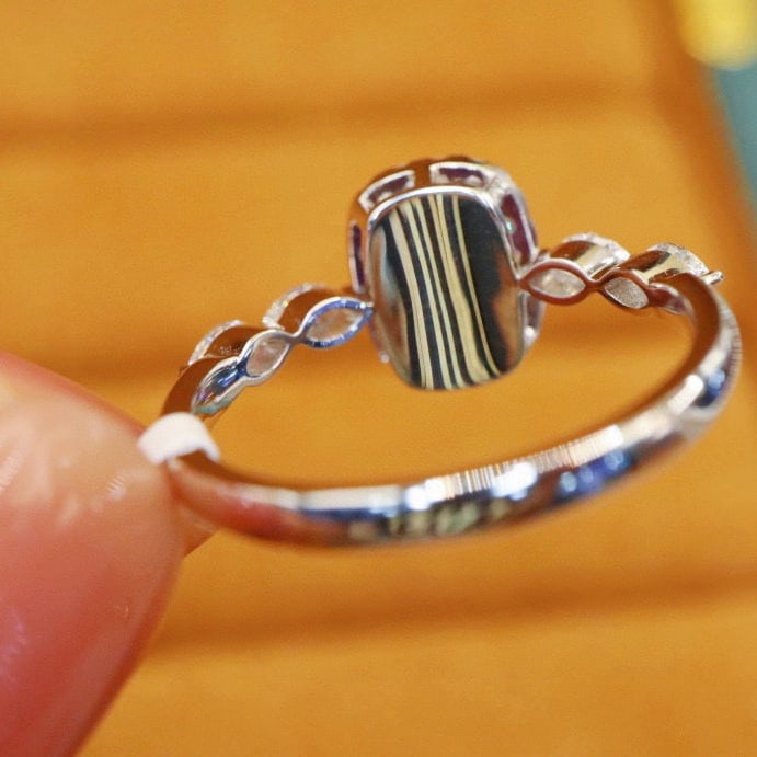 14k Gold 2.13 Ctw Natural Sapphire & Diamond Ring - 4