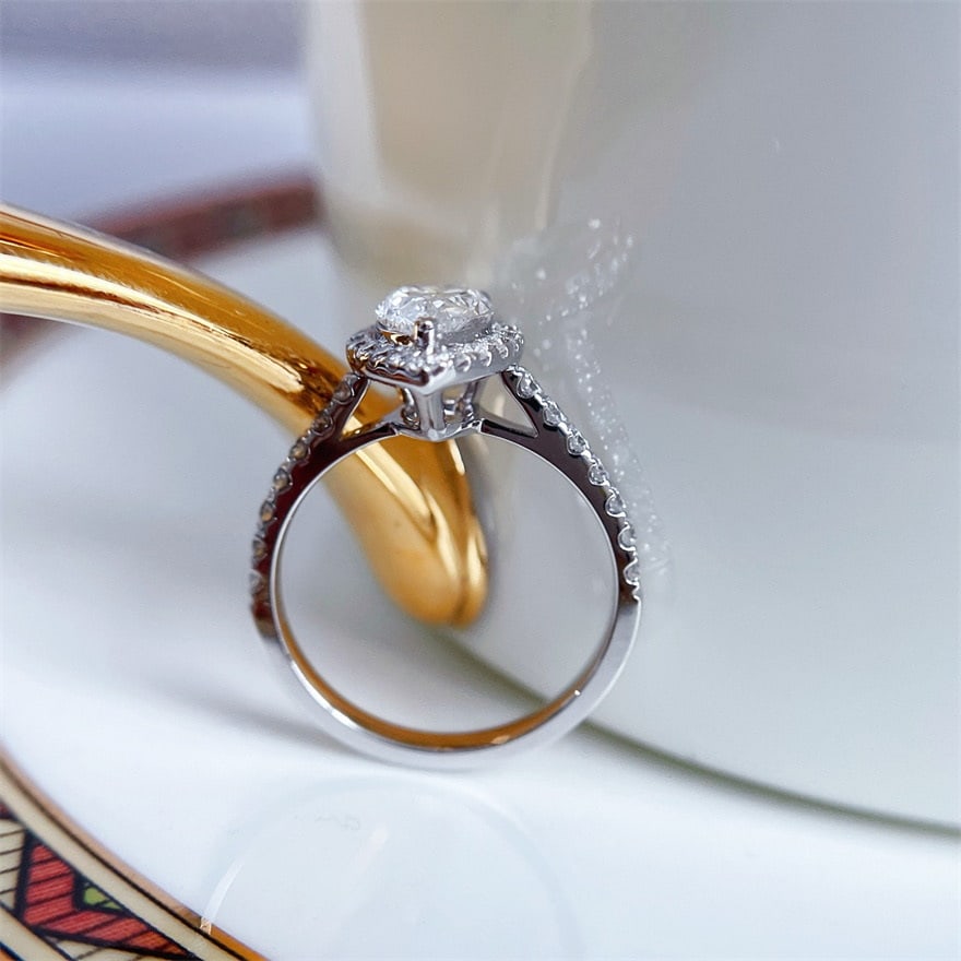 14k Gold 1 Ct Natural I-j Diamond Ring - 4