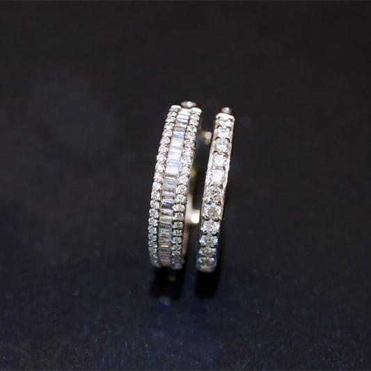 14k Gold 0.75 Ct Natural H Diamond Ring - 2