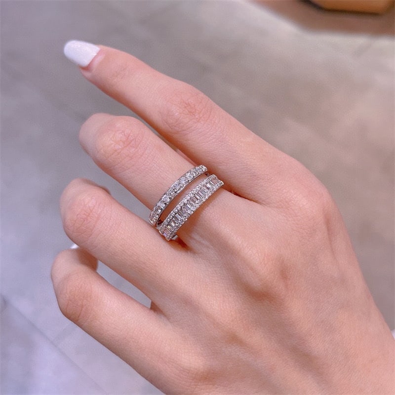 14k Gold 0.75 Ct Natural H Diamond Ring - 3