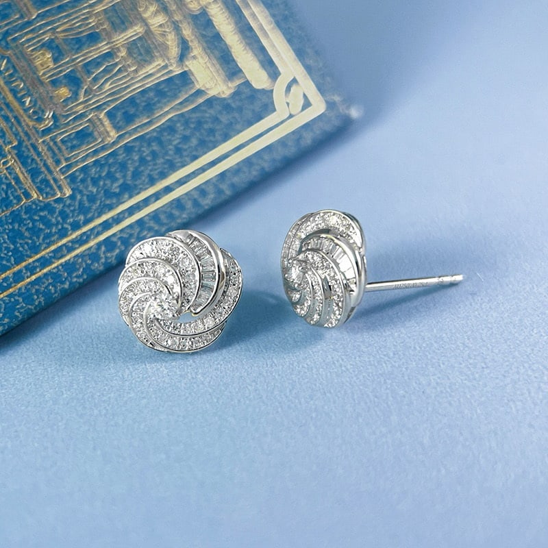 14k Gold 0.50 Ct Natural H Diamond Earrings - 3