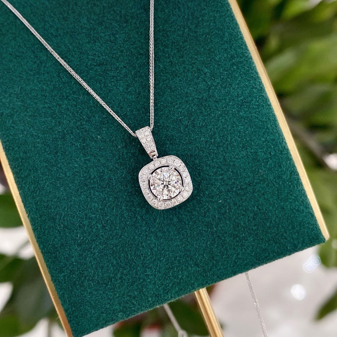 14k Gold 0.50 Ctw Natural H Diamond Necklace - 6