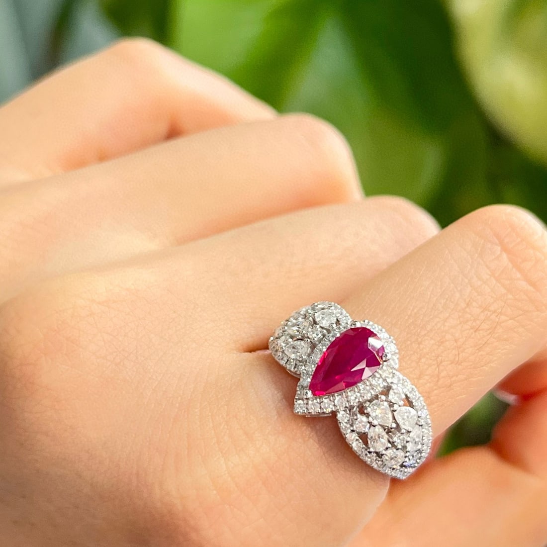 14k Gold 2.09 Ctw Natural Ruby & Diamond Ring - 3