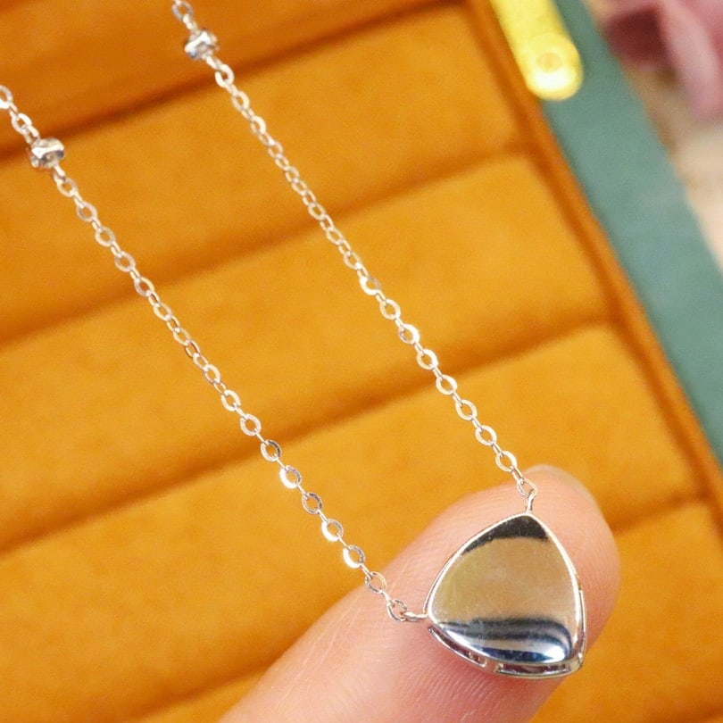 14k Gold 2.24 Ctw Natural Sapphire & Diamond Necklace - 4
