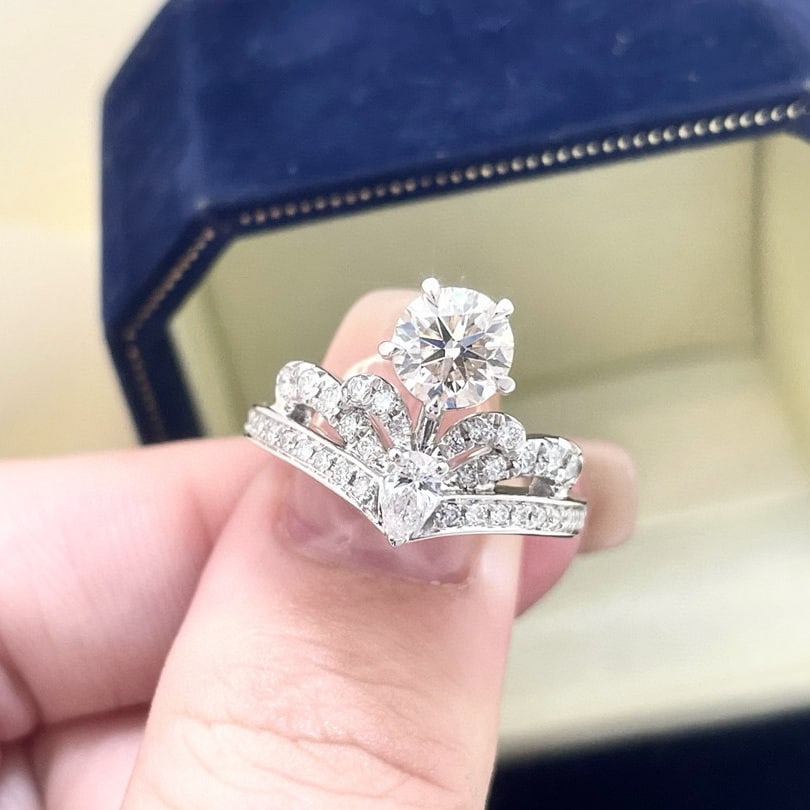 14k Gold 1.50 Ctw Natural H Diamond Ring - 3