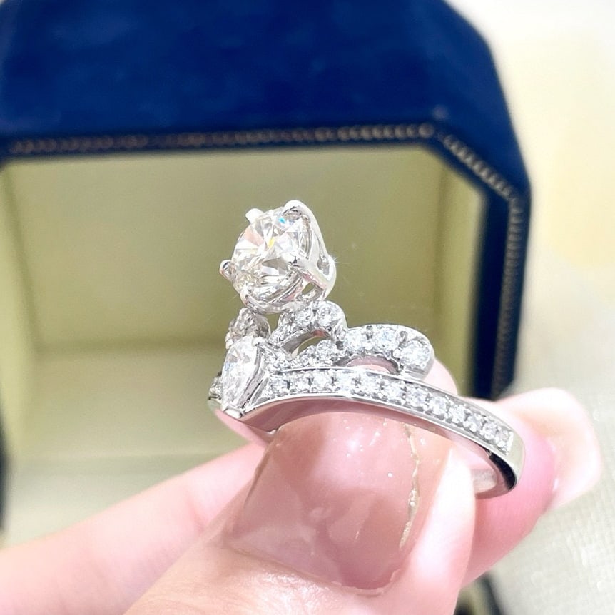 14k Gold 1.50 Ctw Natural H Diamond Ring - 6