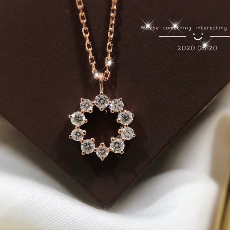 14k Gold 0.21 Ct Natural H Diamond Necklace: Ref:231064424 // gold content:14k gold // main gemstone:diamond // shape:round // carat weight:0. 21ct // clarity grade:vs-si // color:h // treatment:natural // cut grade:g // High Estimate: 3000
