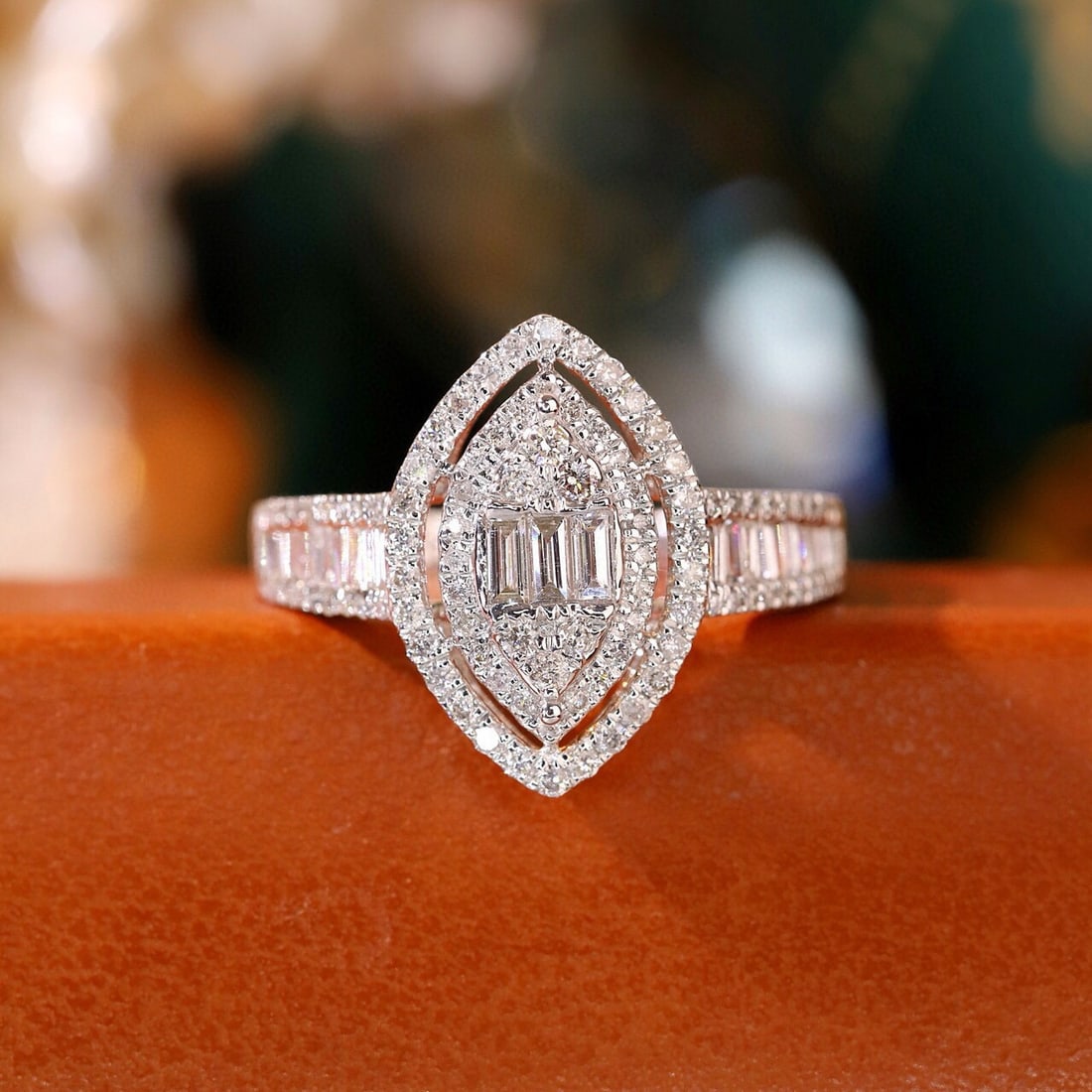 14k Gold 0.65 Ct Natural H Diamond Ring: Ref:231065117 // gold content:14k gold // ring size:7. 25us // // main gemstone:diamond // shape:multiple // carat weight:0. 65ct // clarity grade:vs-si // color:h // treatment:natural // Condition: N