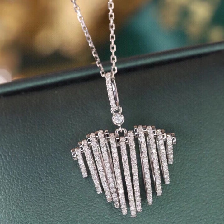 14k Gold 0.5 Ct Natural H Diamond Necklace - 7