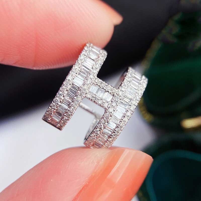 14k Gold 0.35 Ct Natural H Diamond Pendant( Without Chain ) - 2