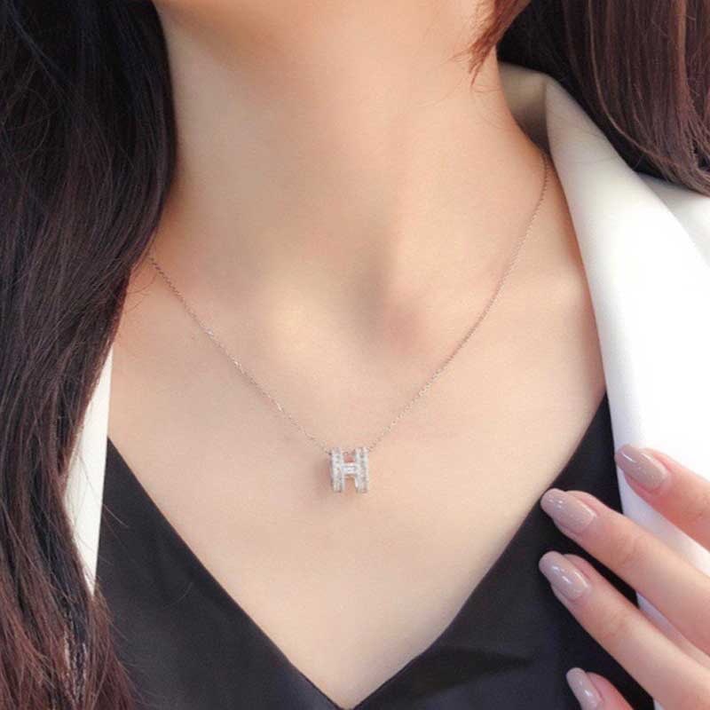 14k Gold 0.35 Ct Natural H Diamond Pendant( Without Chain ) - 3