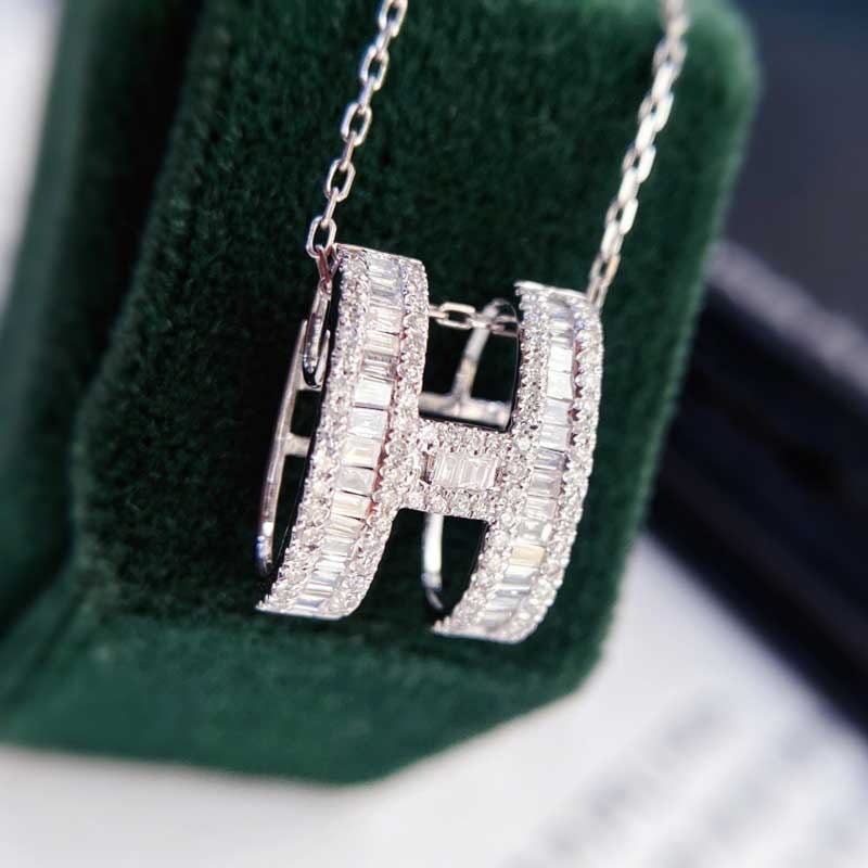 14k Gold 0.35 Ct Natural H Diamond Pendant( Without Chain ) - 4