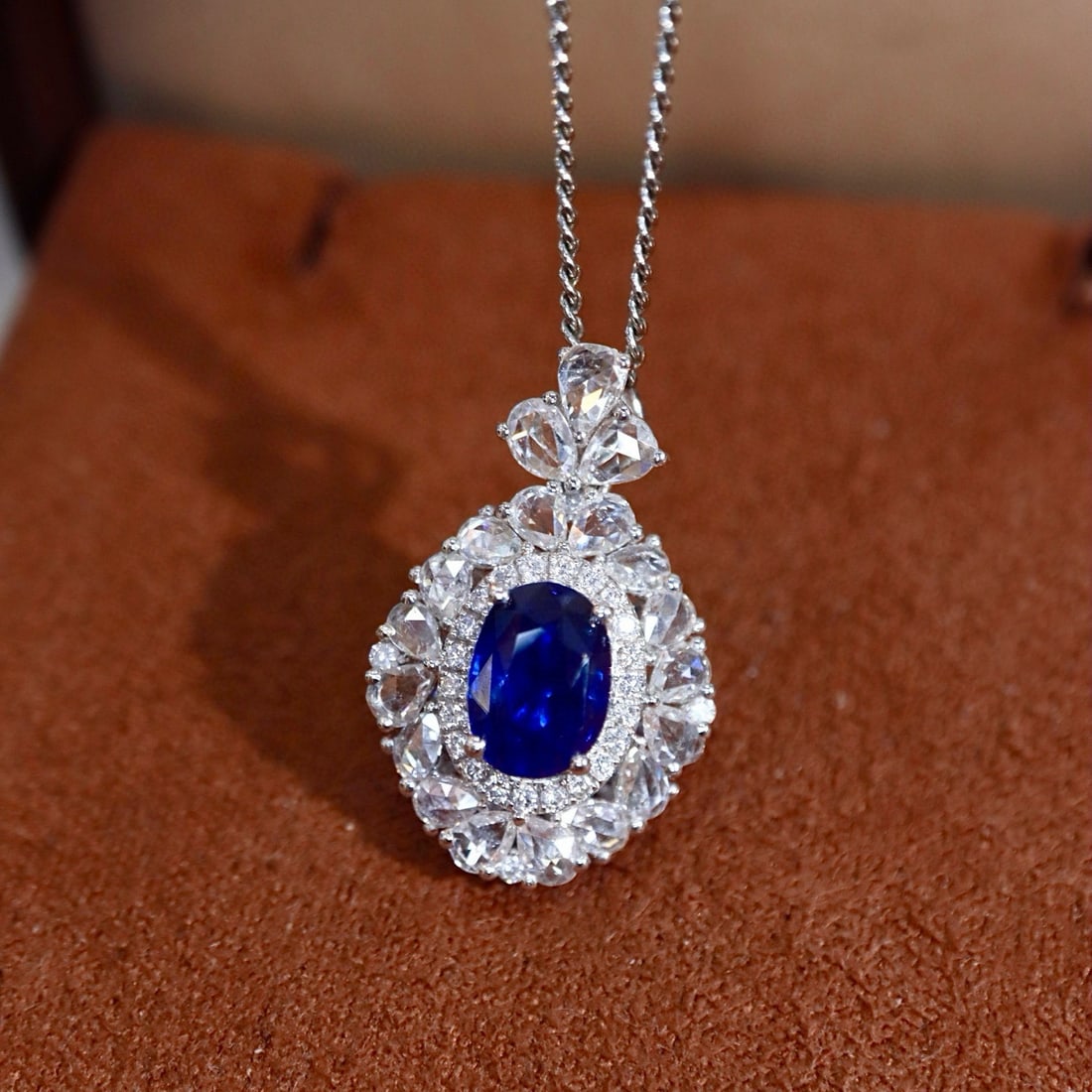 14k Gold 0.53 Ctw Natural Sapphire & Diamond Ring - 6