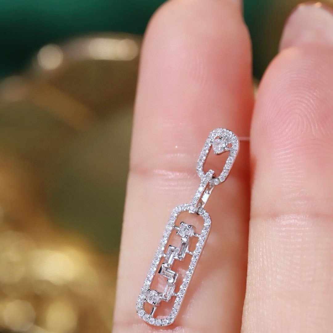 14k Gold 0.5 Ct Natural H Diamond Earrings - 3