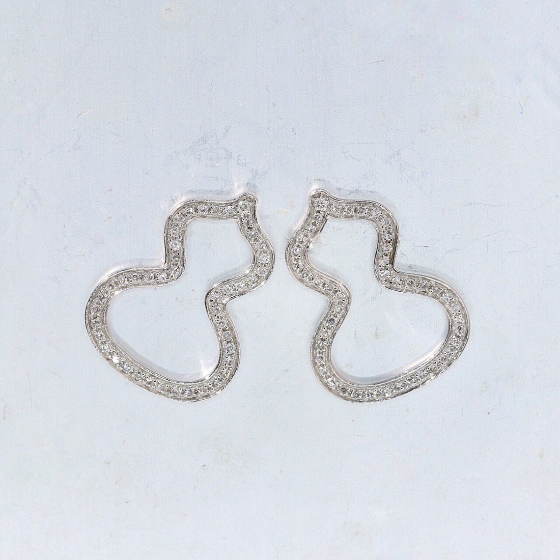 14k Gold 0.28 Ct Natural H Diamond Earrings - 2