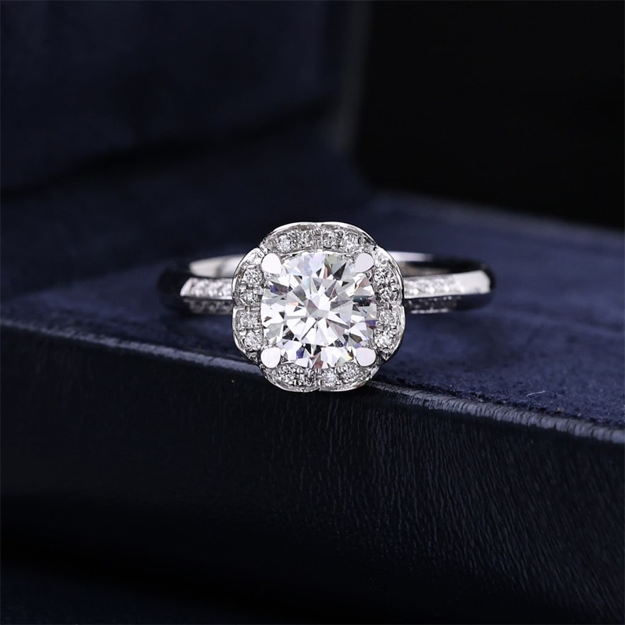 14k Gold 1.00 Ct Natural H Diamond Ring: Ref:231066010 // gold content:14k gold // ring size:7. 25us // // main gemstone:diamond // shape:round // carat weight:1. 00ct // clarity grade:vs-si // color:h // treatment:natural // cut grade:g // 
