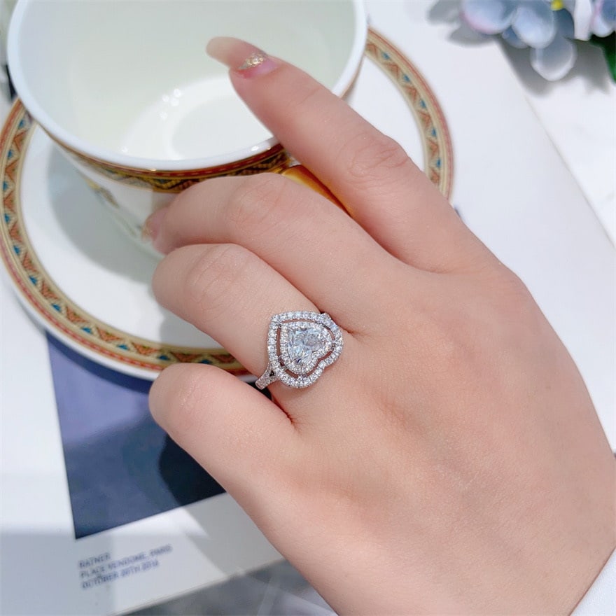 14k Gold 1.59 Ctw Natural D Diamond Ring - 6