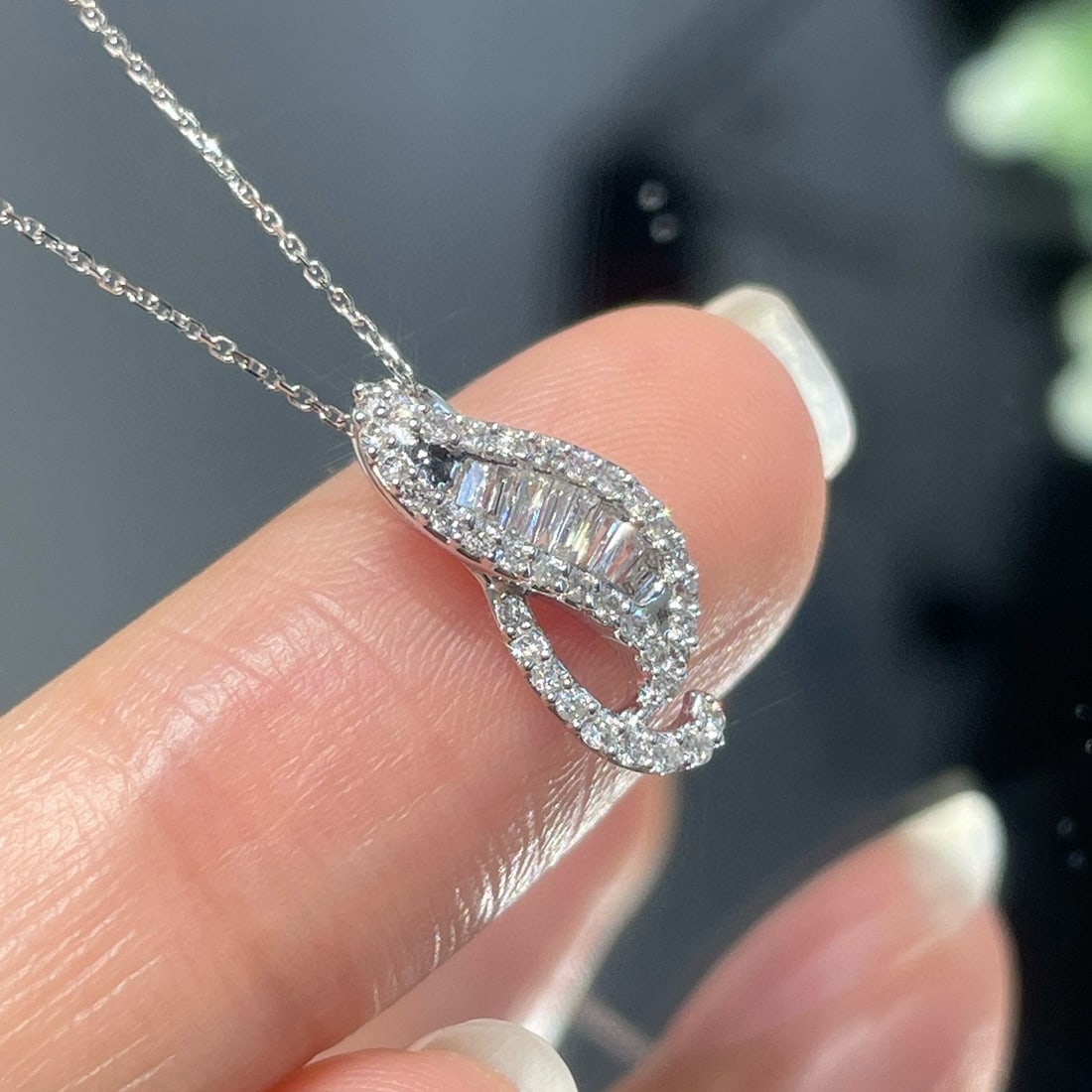 14k Gold 0.25 Ct Natural H Diamond Pendant( Without Chain ) - 5