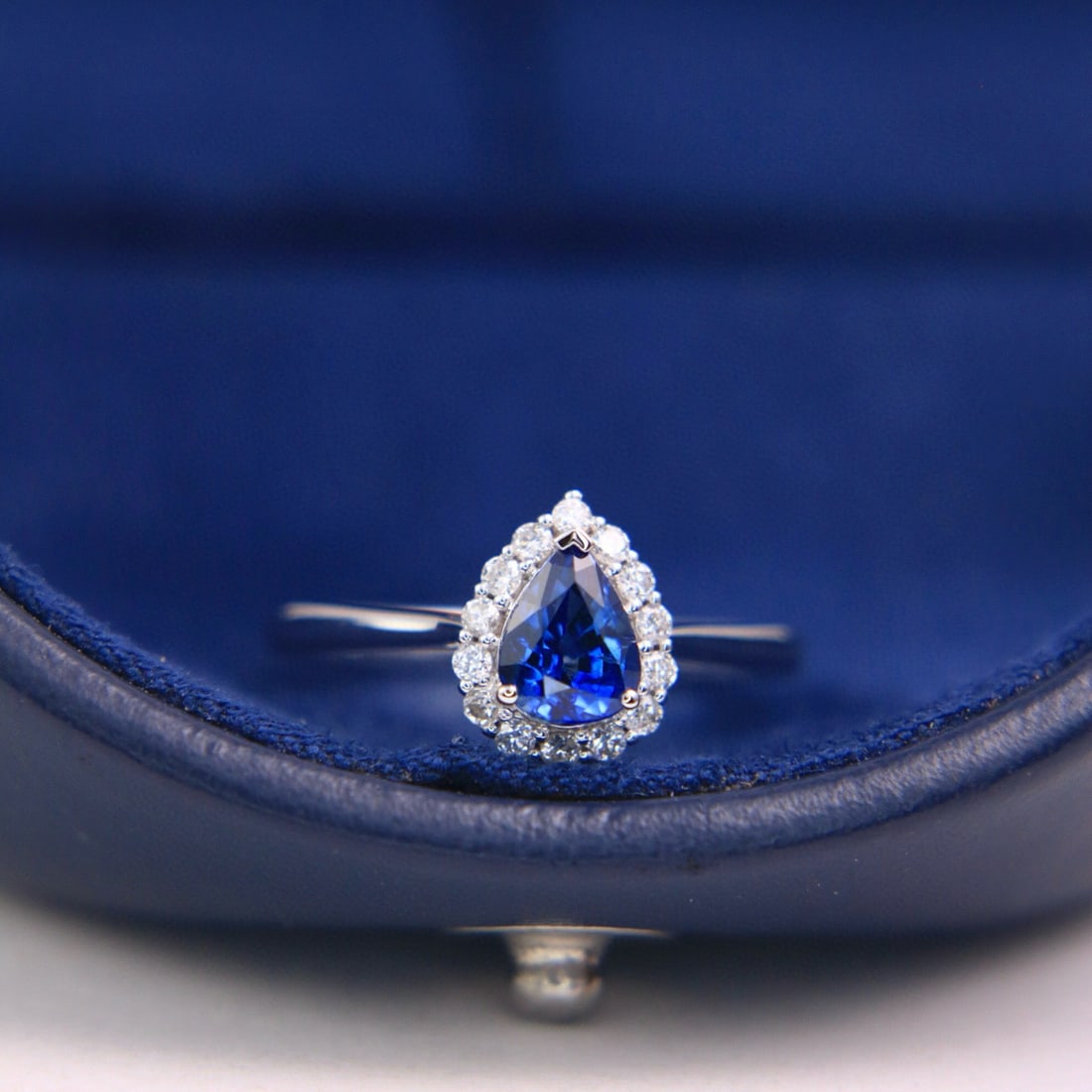 14k Gold 1.14 Ctw Natural Sapphire & Diamond Ring - 4