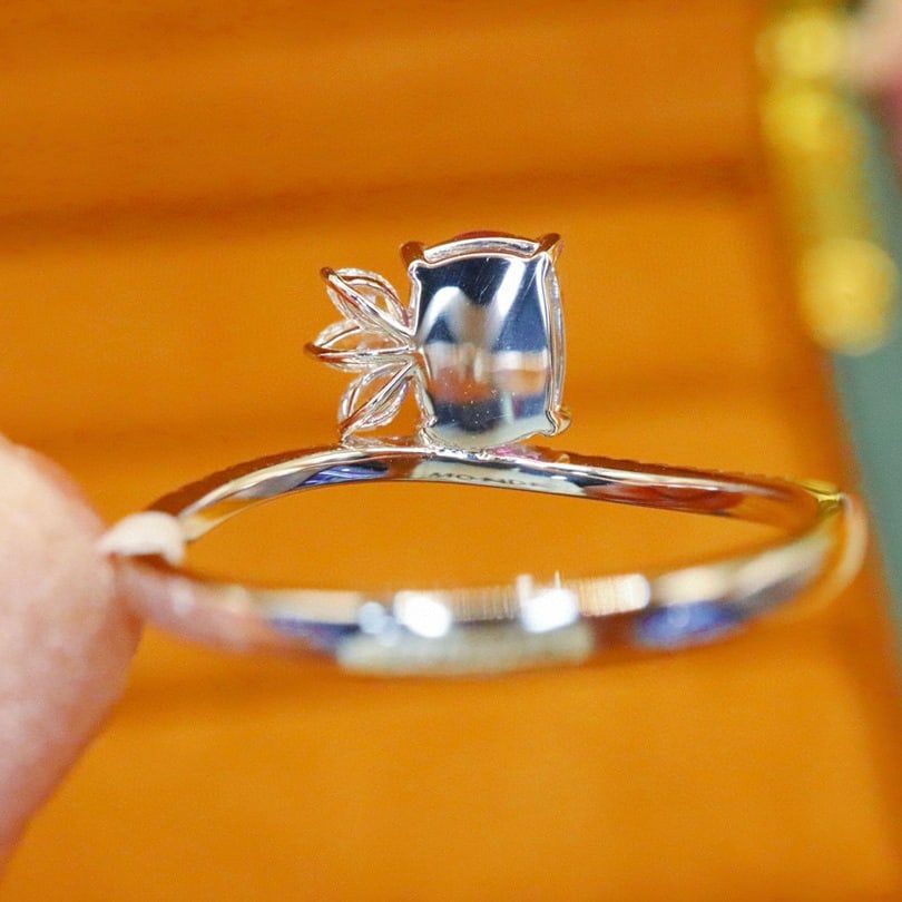 14k Gold 1.22 Ctw Natural Sapphire & Diamond Ring - 4