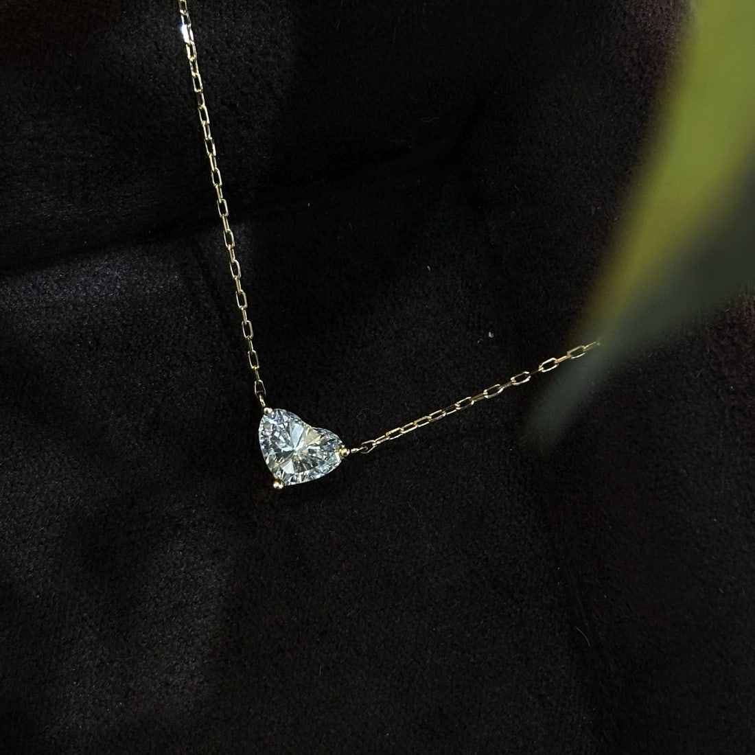 14k Gold 0.45 Ct Natural H Diamond Necklace - 2