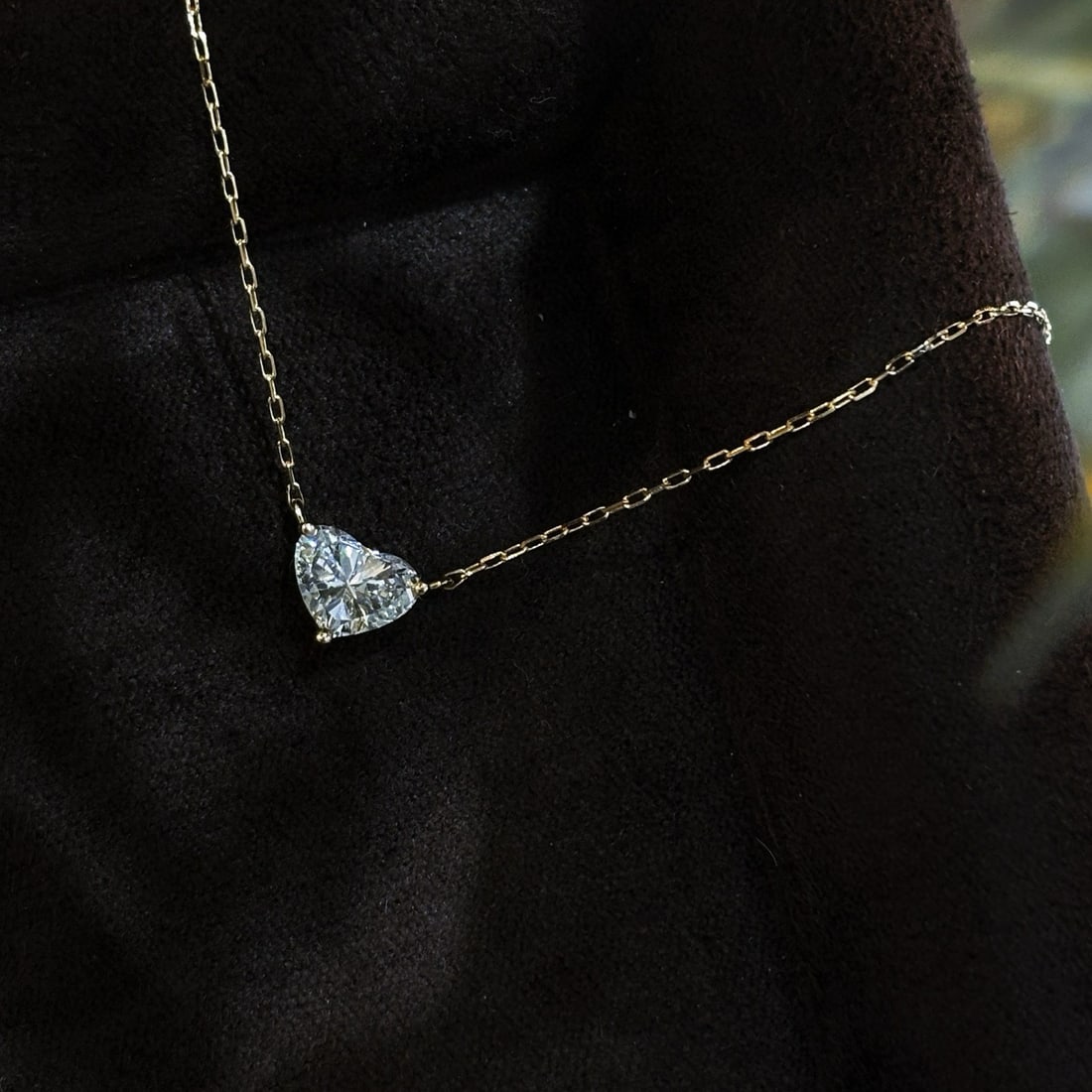 14k Gold 0.45 Ct Natural H Diamond Necklace - 3