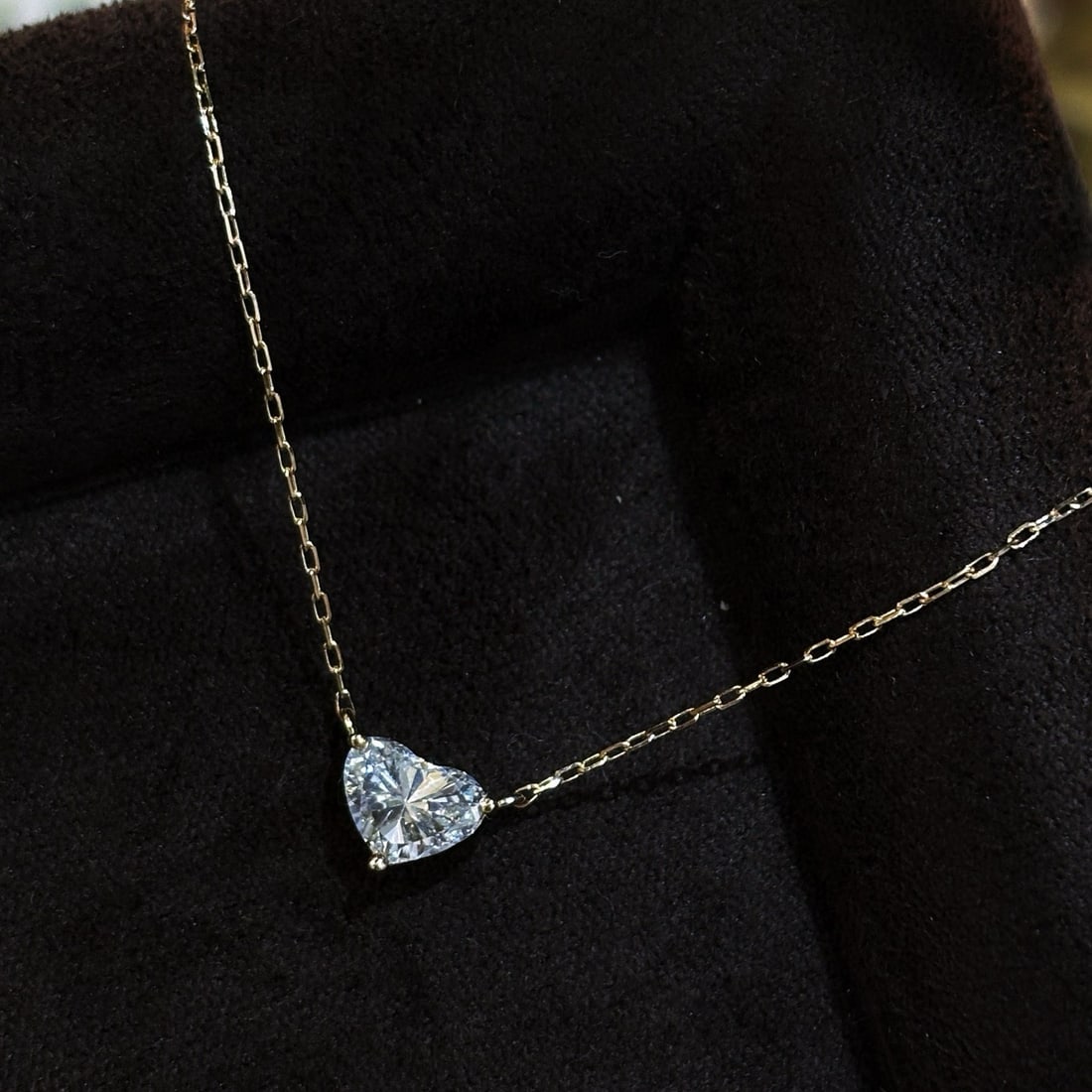14k Gold 0.45 Ct Natural H Diamond Necklace - 7