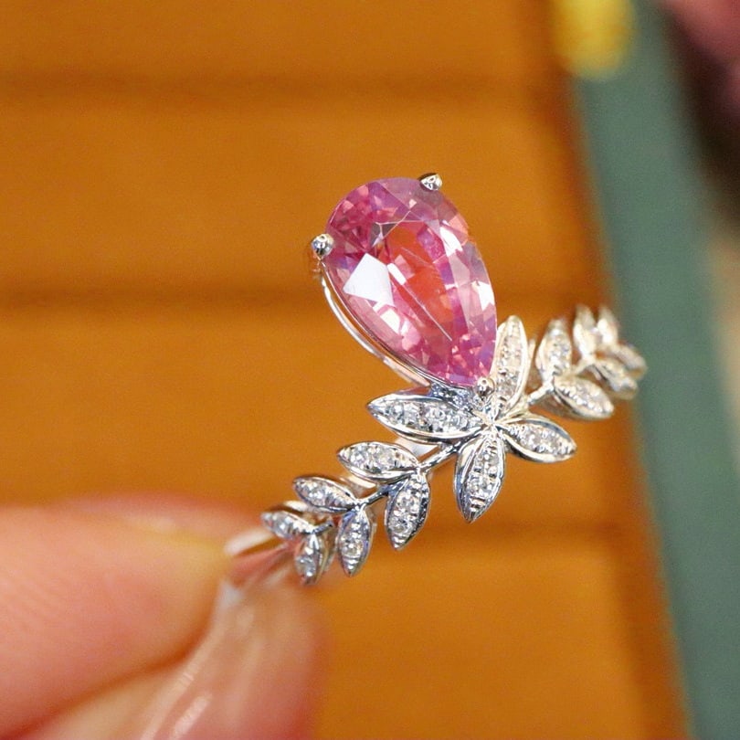 14k Gold 1.31 Ctw Natural Spinel & Diamond Ring - 3