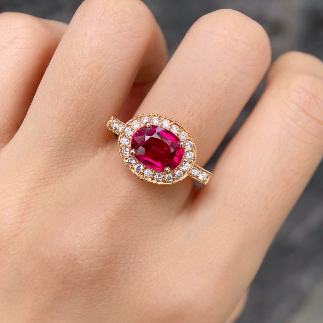 14k Gold 2.74 Ctw Natural Tourmaline & Diamond Ring - 3