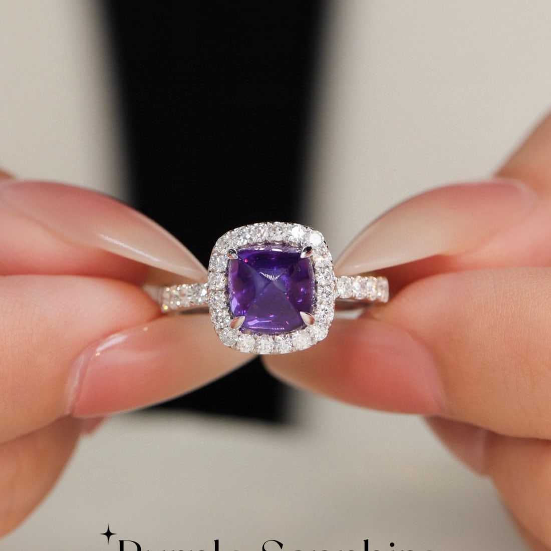 14k Gold 4.07 Ctw Natural Sapphire & Diamond Ring - 4