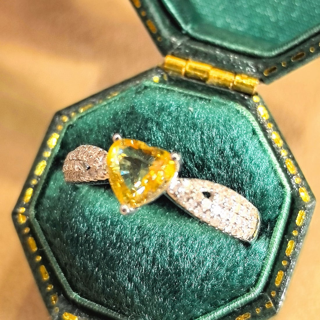 14k Gold 1.48 Ctw Natural Sapphire & Diamond Ring - 3