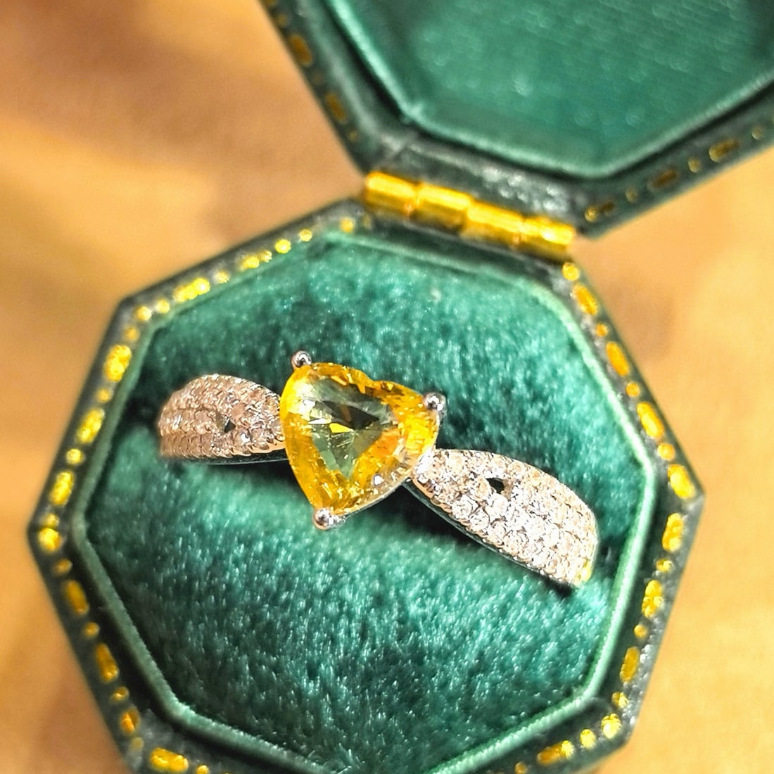 14k Gold 1.48 Ctw Natural Sapphire & Diamond Ring - 4