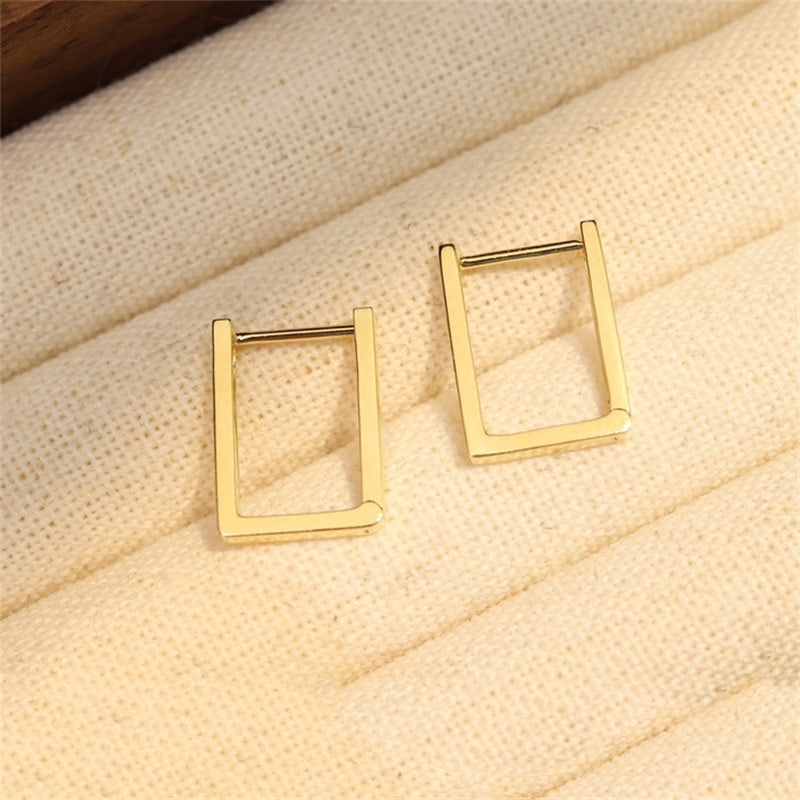 14k Gold 0.11 Ct Natural H Diamond Earrings - 4
