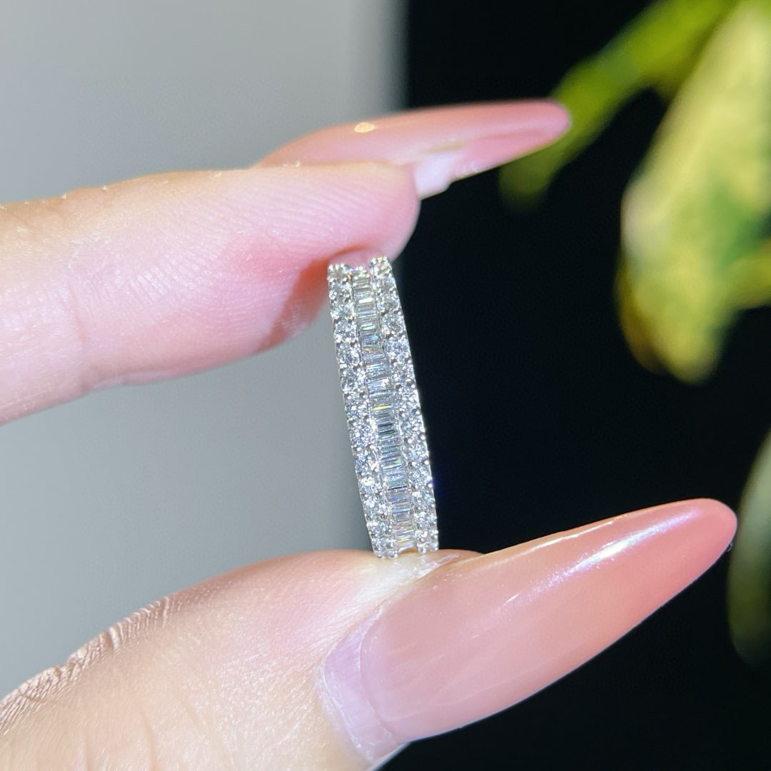 14k Gold 0.37 Ct Natural H Diamond Ring - 2