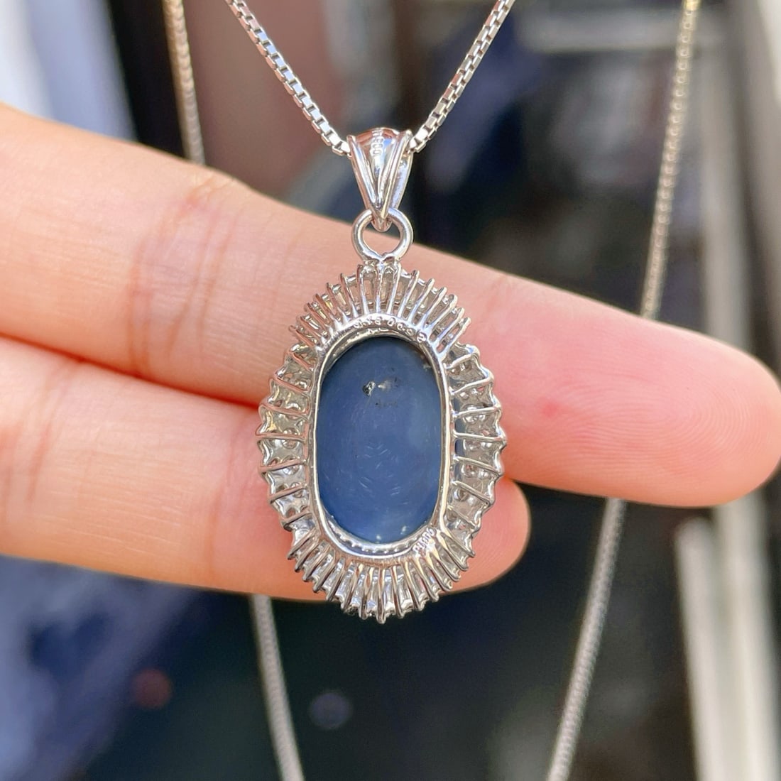 14k Gold 4.40 Ctw Natural Opal & Diamond Pendant( Without Chain ) - 6