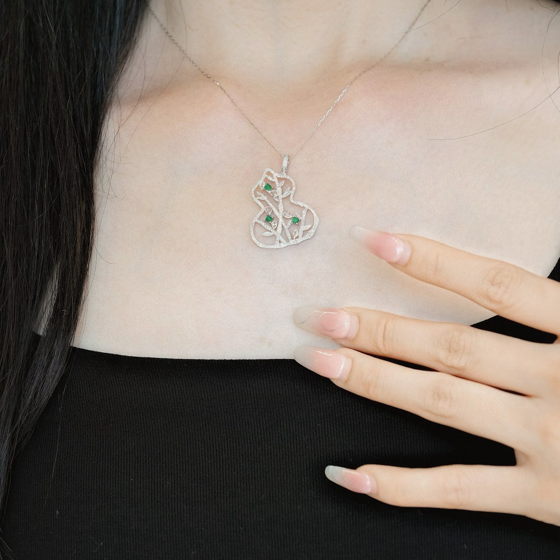 14k Gold 1.05 Ct Natural H Diamond Pendant( Without Chain ) - 6