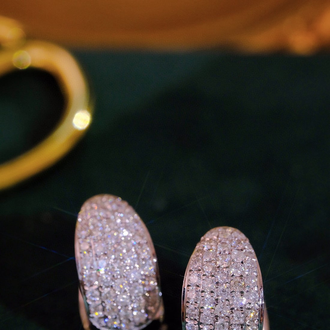 14k Gold 1.6 Ct Natural H Diamond Earrings - 2