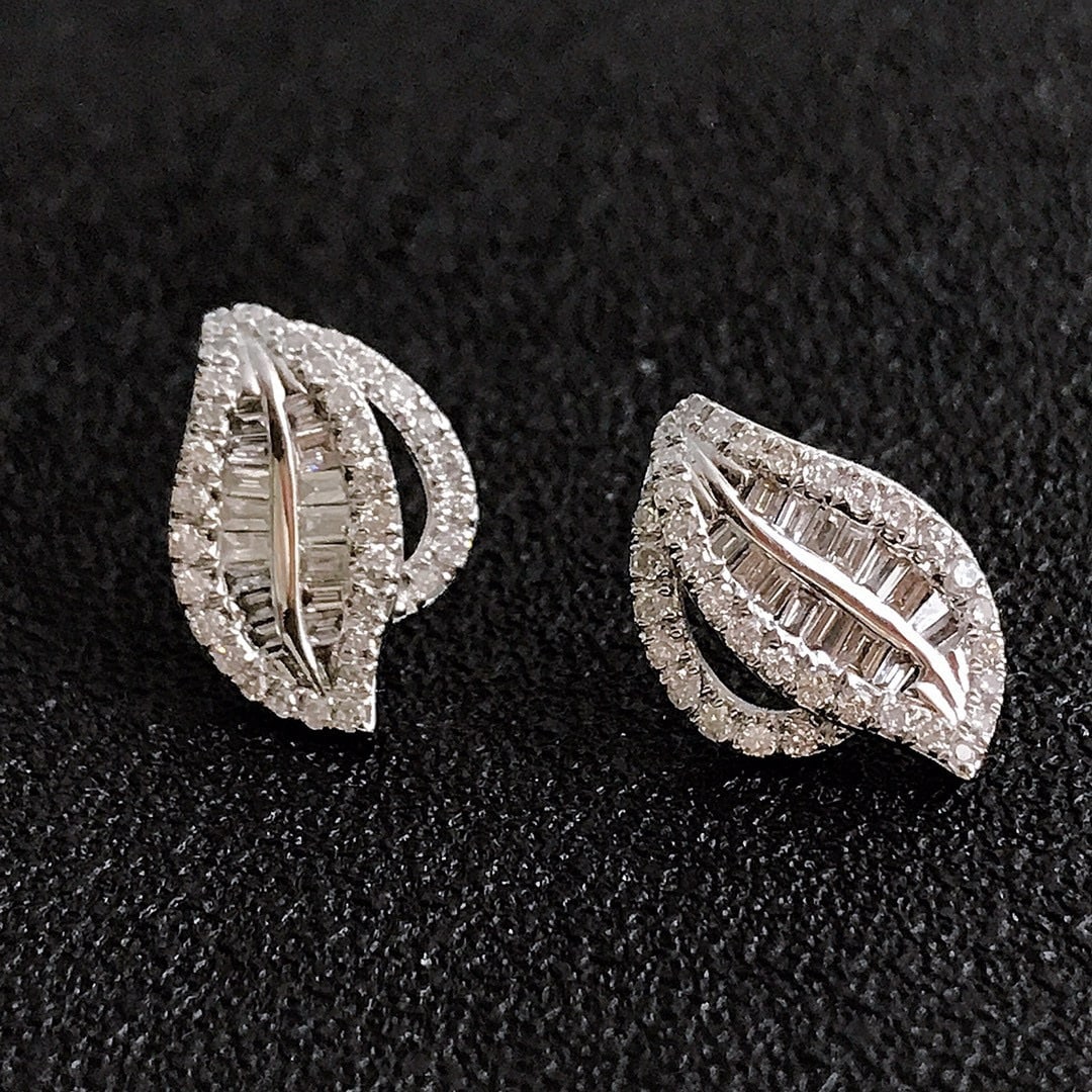 14k Gold 1.06 Ctw Natural H Diamond Jewelry Set - 2