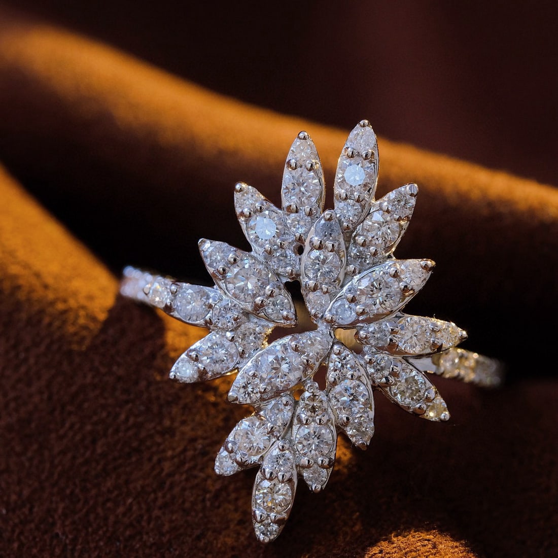 14k Gold 1.2 Ct Natural H Diamond Ring - 3