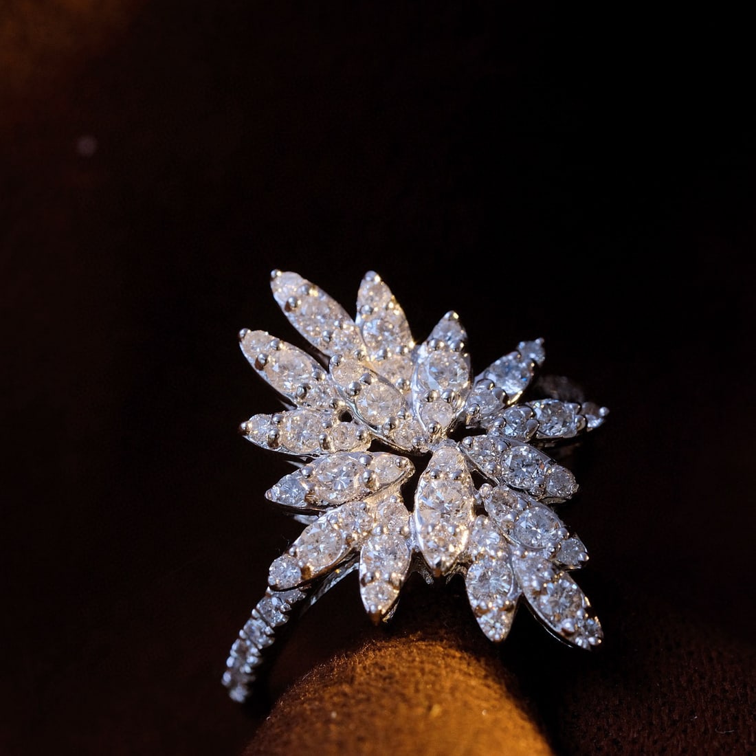 14k Gold 1.2 Ct Natural H Diamond Ring - 4