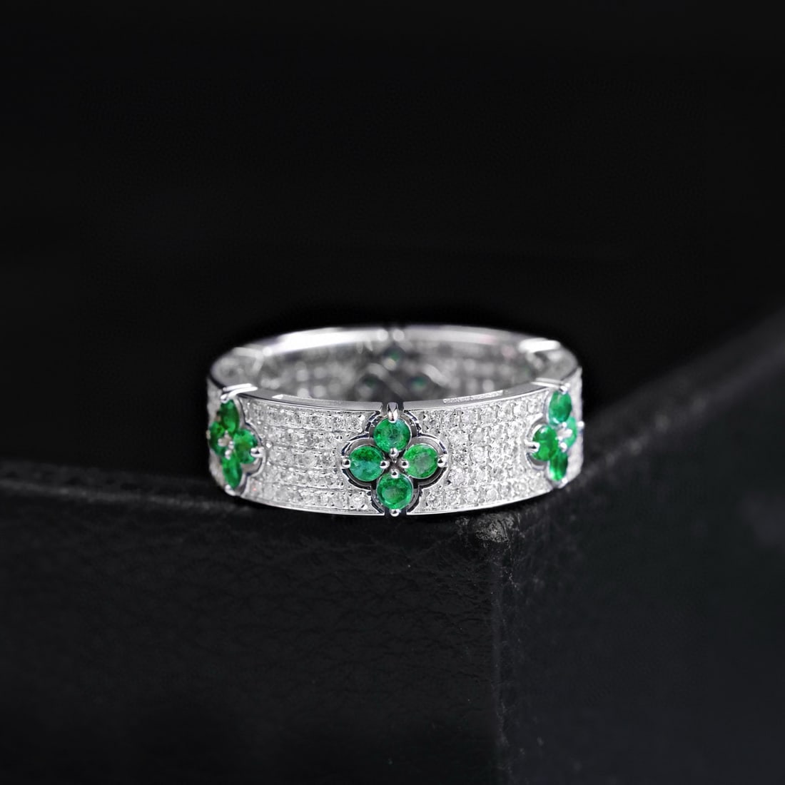 14k Gold 1.7 Ctw Natural Emerald & Diamond Ring - 2